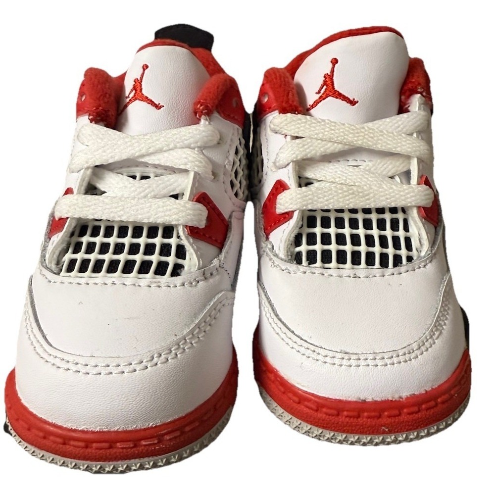 Nike Air Jordan 4 IV Retro Fire Red White 2020 | BQ7670-160 TD Size 4C - Picture 3 of 5